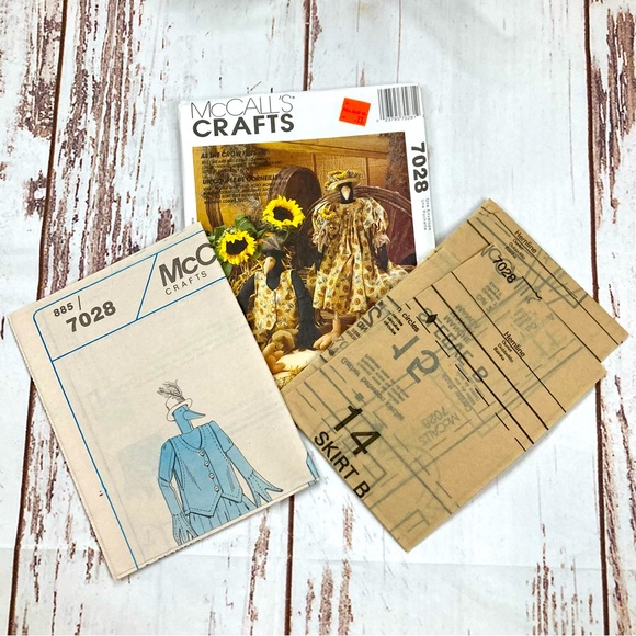 McCall’s #7028 AS THE CROW FLIES Craft Patterns Vintage 1994 - Picture 5 of 11